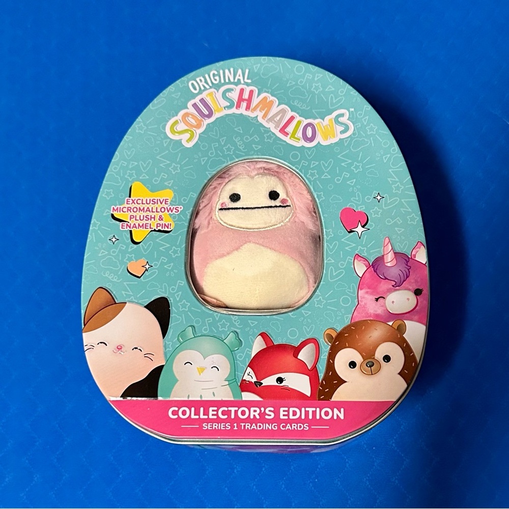 Squishmallows Collector’s Edition Tin with Mini Brina Plush and Pin